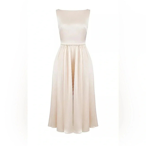 HOUSE OF CB 'Shayla' Vintage Cream Midi Dress - Picture 4 of 5